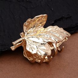 Ferosh Women Gold Toned Luxe Leaf Clutcher-image-96
