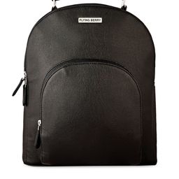 FLYING BERRY Women Black Solid Backpack-62