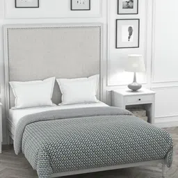 Portico New York Grey & Black Geometric AC Room 300 GSM Double Bed Comforter-image-55
