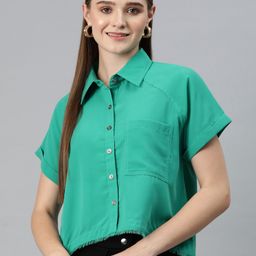 Cottinfab Fringed Raglan Sleeves Shirt Style Top-image-12