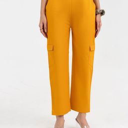 GULABOSITABO Women Pure Cotton Cargo Trousers-image-108