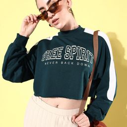 The Roadster Life Co. Typography Printed Crop Sweatshirt-image-26