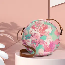 DailyObjects Rose Gold & Pink Printed Sling Bag-52