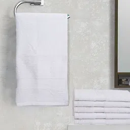BIANCA Unisex Set Of 6 Solid Super Absorbent 380 GSM Cotton Towels-53