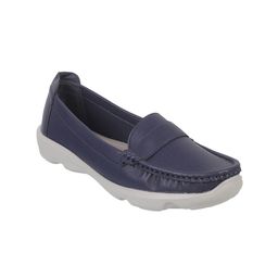 Metro Women Navy Blue Loafers-image-85