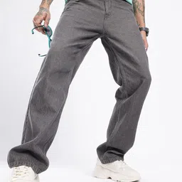 glitchez Men Edgy Cool Loose Fit Jeans-image-59
