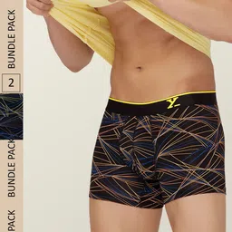 XYXX Men Flux IntelliSoft Pack of 2 Printed Micro Modal Trunks XYTRNK2PCKN389-image-20