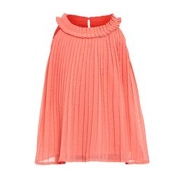 Miyo Girls Peach-Coloured Solid Boxy Top-picture-8
