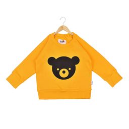 BornOrganic Unisex Kids Yellow Printed Sweatshirt-image-93