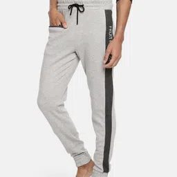 Fruit of the loom Men Grey Melange Solid Lounge Pants-image-5