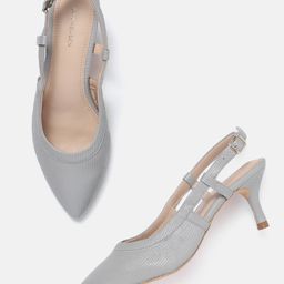 Van Heusen Textured Slim Heel Pumps-50