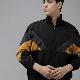 VOXATI Men Colourblocked Sporty Jacket-image-94
