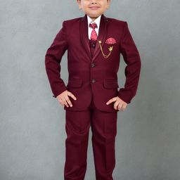 BT DEZINES Boys Single-Breasted 5-Piece Party Suits-image-42