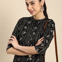 Anouk Ethnic Motifs Printed Straight Kurta-picture-51