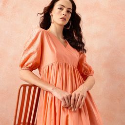 all about you Empire Midi Ethnic Dress-image-66