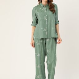 MISRI Printed Pure Cotton Shirt With Palazzos-image-64