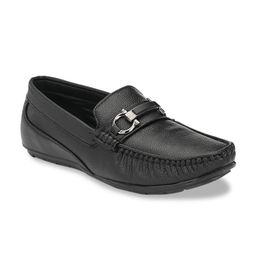 Hirels Men Black Loafers-42