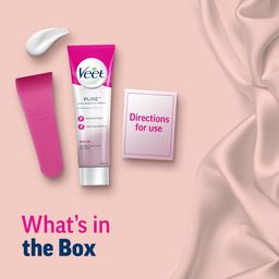 Veet Set of 3 Pure Hair Removal Cream - 100g Each image 5