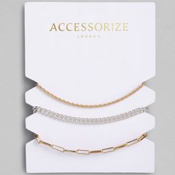 Accessorize London Women 3-Pack Chain Bracelet-image-24