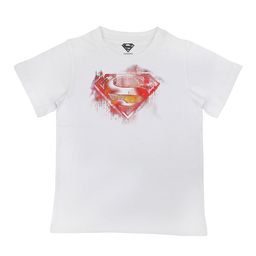 Superman Boys White Superman Printed Cotton Pure Cotton T-shirt-image-18