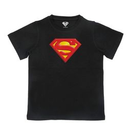 Superman Boys Black Printed Pure Cotton T-shirt-image-48