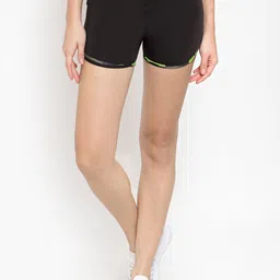 Boston Club Women Black Solid Skinny Fit Sports Shorts-image-20