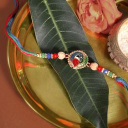 TOS Traditional Rakhi Set 1 with Kumkum Chawal-image-47