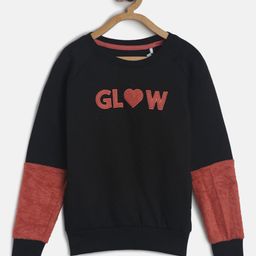 TALES & STORIES Girls Black Printed Sweatshirt-picture-30