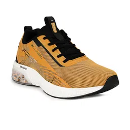 Campus Men Yellow Mesh Road Running Shoes-15