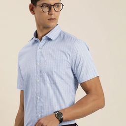 INVICTUS Men Original Slim Fit Opaque Checked Formal Shirt-image-42