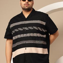 Sztori Plus Size Striped Pure Cotton Shirt-picture-26