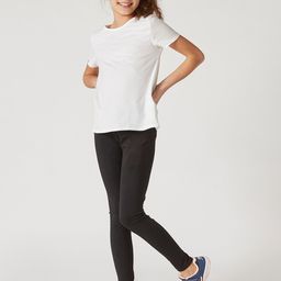 Domyos By Decathlon Girls Black Solid Ankle-Length Gym Leggings-image-33