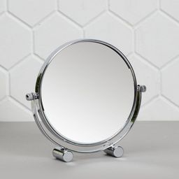 Home Centre Silver-Toned Ella Double-Sided Table Mirror-36