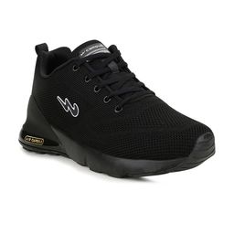 Campus Men Black Mesh Running Shoes-22