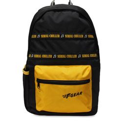 F Gear Unisex Black & Yellow Colourblocked Medium Backpack-63