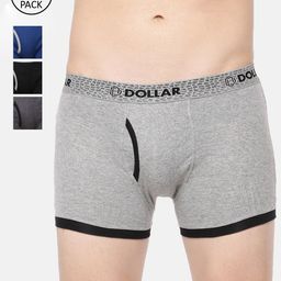 Dollar Bigboss Men Pack of 5 Combed Cotton Contoured Pouch Support Trunks MDTR-01-PO5-C1-picture-43