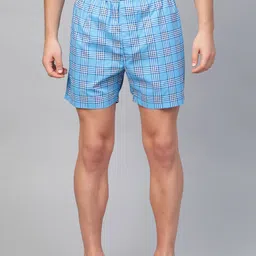 Hubberholme Men Checked Pure Cotton Boxers-picture-32