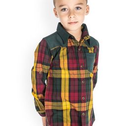 Cherry Crumble Boys Multicoloured Regular Fit Checked Casual Shirt-picture-18