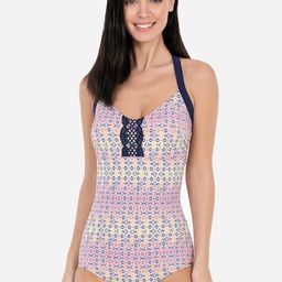 Women Blue & Yellow Printed Padded Swimsuit-image-62