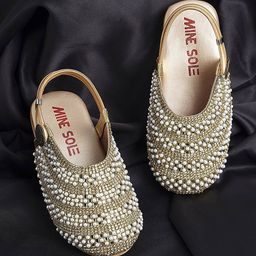 Minesole Girls Embellished Round Toe Ballerinas-54