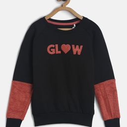 TALES & STORIES Girls Black Printed Sweatshirt-picture-31
