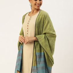ArtEastri Solid Sequinned Cotton Dupatta-image-65