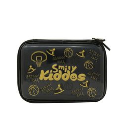 Smily Kiddos Kids Black & Yellow Printed Bling Basket Ball Pencil Case-15