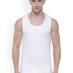 BODYCARE INSIDER Men Off White Solid Thermal Top-image-51