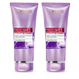 LOreal Set of 2 Revitalift Hyaluronic Acid Hydrating Gel Cleanser - 100 ml Each-14