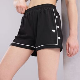 HRX by Hrithik Roshan Women Contrast Piping Running Shorts-image-58