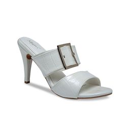 Misto Women White Solid Sandals-image-9