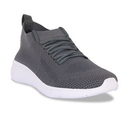 M7 by Metronaut Men Charcoal Woven Design Slip-On Sneakers-30