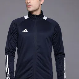 ADIDAS Men Solid Training Sporty Jacket with Stripe Details-picture-57