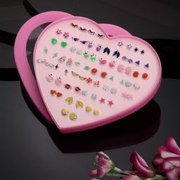 Shining Diva Fashion Set Of 36 Contemporary Studs Earrings-91